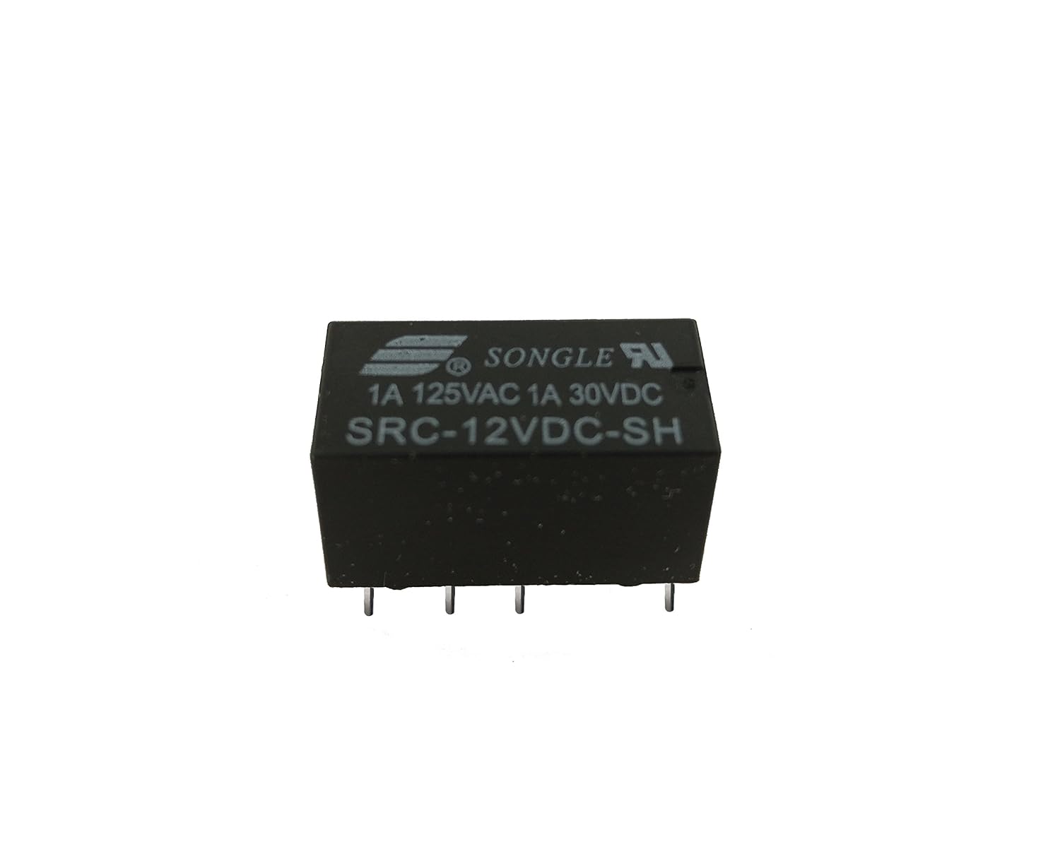 12v DC (12 Volt DC) Relay - DPDT PCB 8-Pin Mount - Non-Latching Non-Polarized Electronic Low Signal High Sensitivity Relay Module for DIY Electronics and Arduino