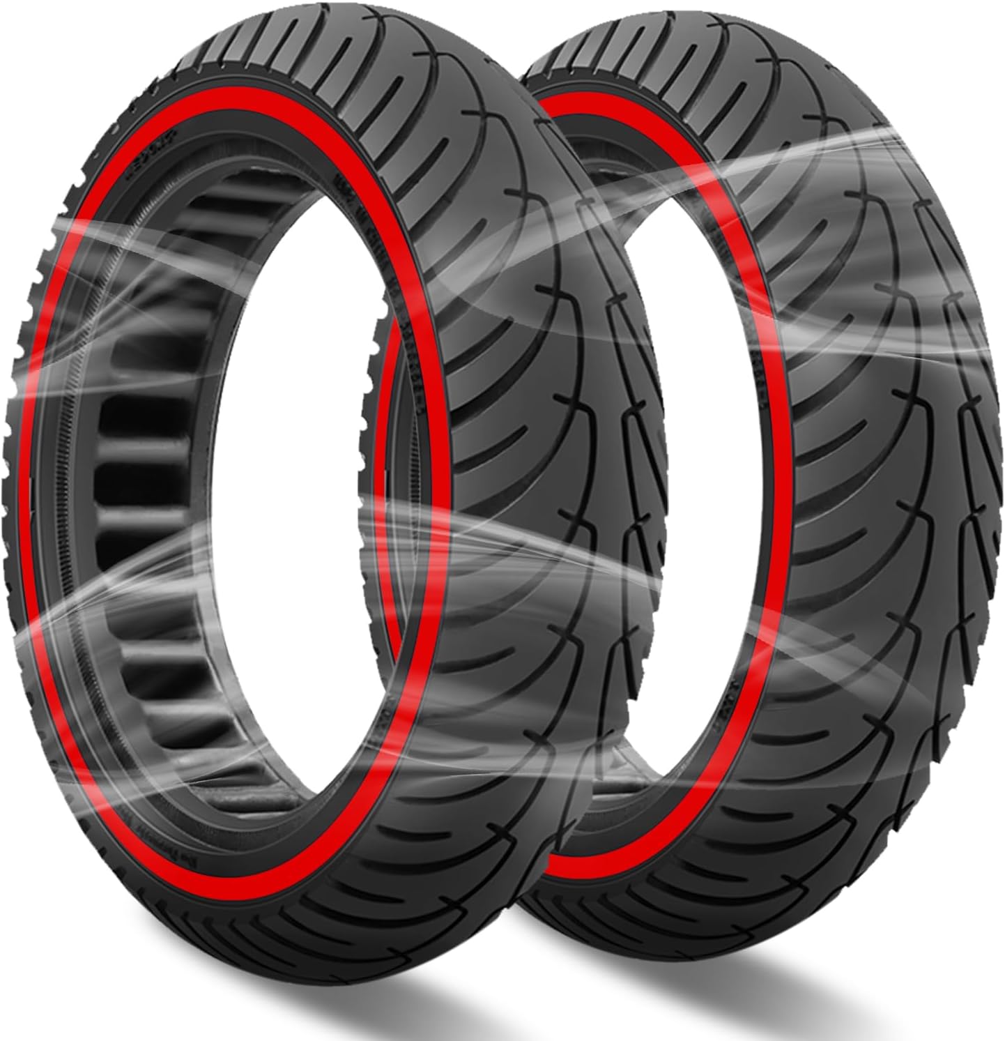 FOVNOT 8.5 Inch Solid Tires, Electric Scooter Replacement Tires for Xiaomi M365/Pro/1S/Pro2/Essential/Gotrax Gxl V2/Gotrax XR - Front or Rear - Honeycomb Design (2 PCS)