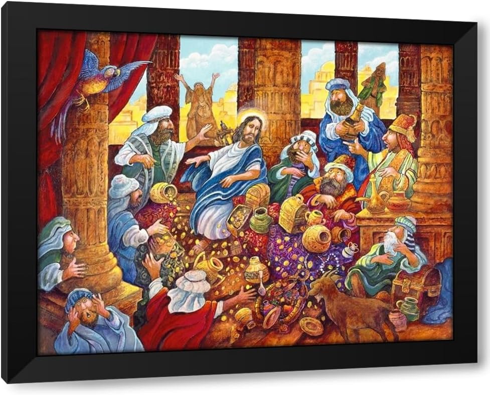 ArtDirect J.C. And Money Lendors Custom Framed Art Print Giclee Print or Canvas Options with Various Sizes and Customization by Bell, Bill