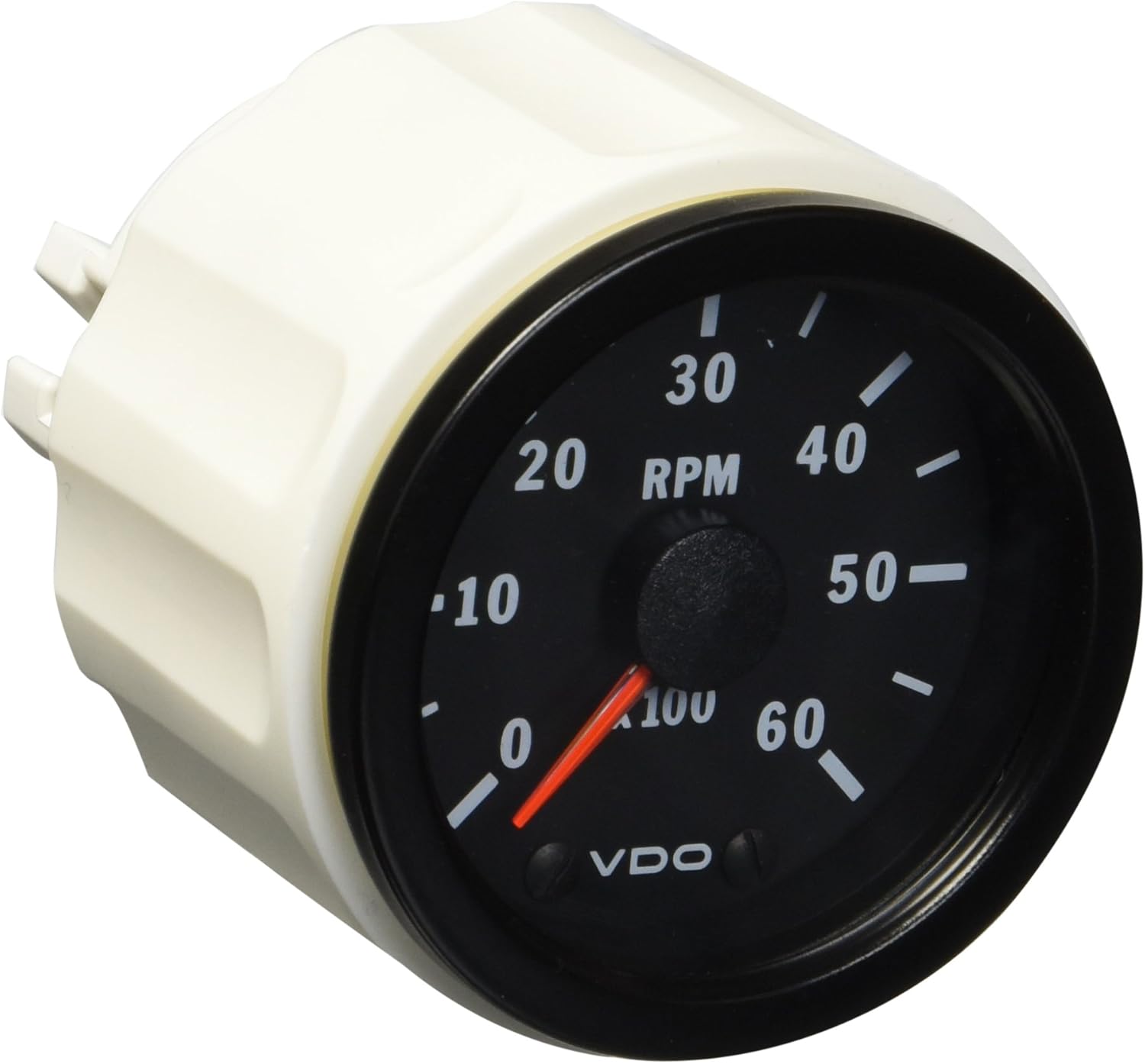 VDO 333158 Vision Style Programmable Tachometer Gauge 2 1/16" Diameter, 6,000 RPM