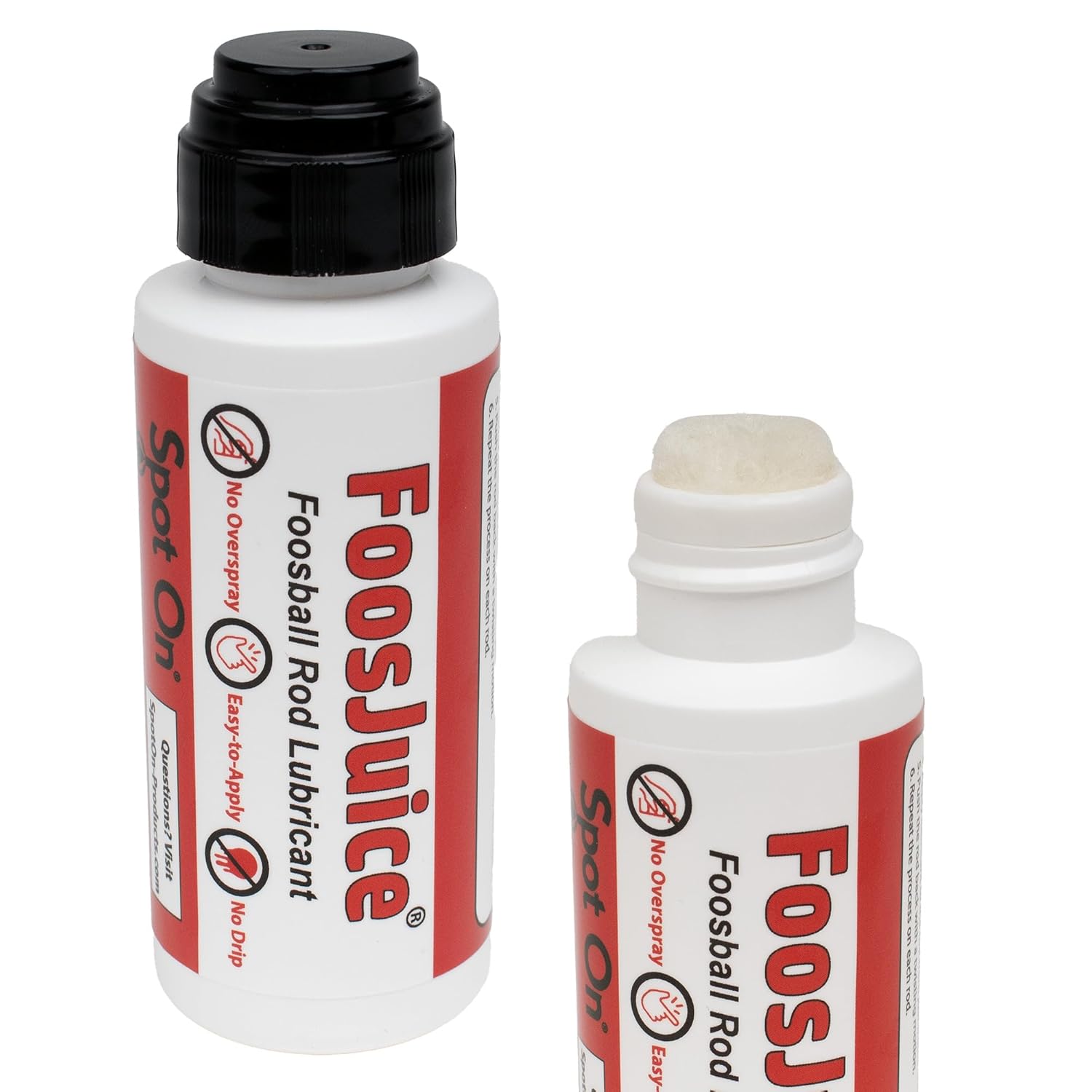 FoosJuice® 100% Silicone Foosball Rod Lubricant with Dauber Top Applicator - The Clean and Easy to Use Lube - Made in The USA