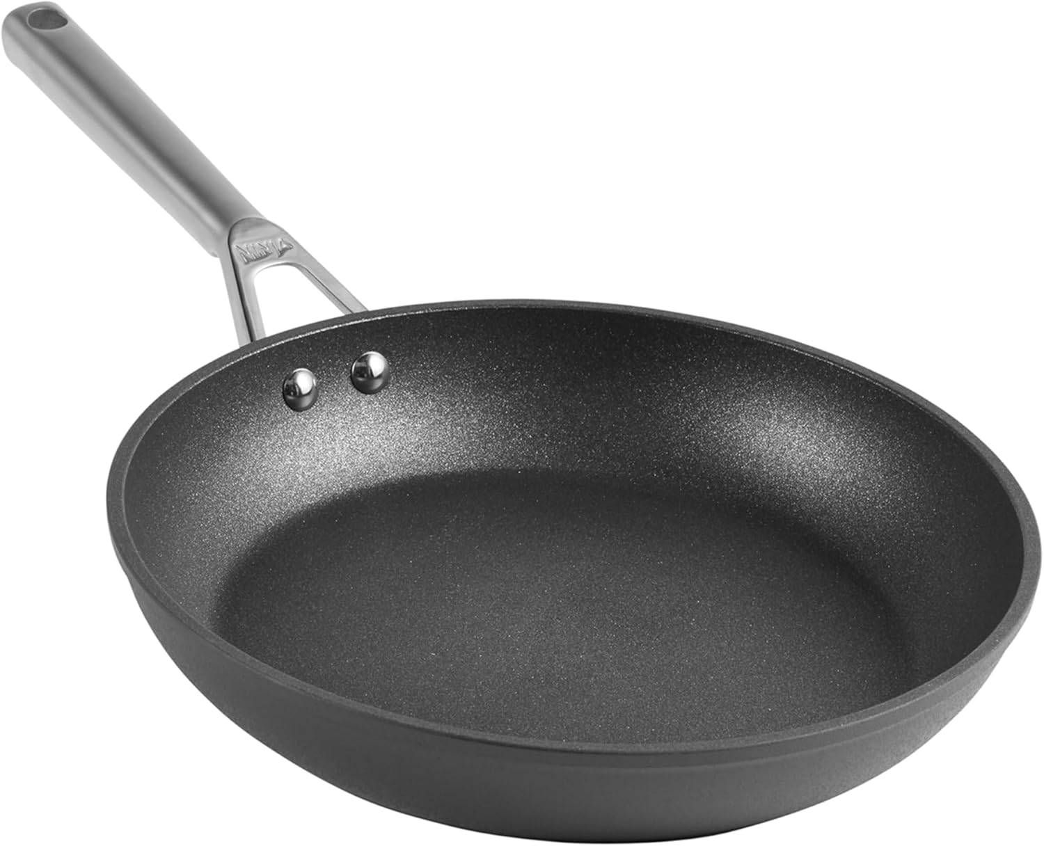 Ninja ZEROSTICK Premium Cookware 28cm Frying Pan, Long Lasting, Non-Stick Hard Anodised Aluminium, Induction Compatible, Oven Safe to 260°C, Grey C30028UK