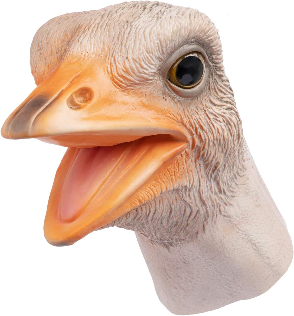 Yolococa Ostrich Hand Puppet Realistic Latex Soft Animal Toy Storytelling Role Play Party Supplies for Kids