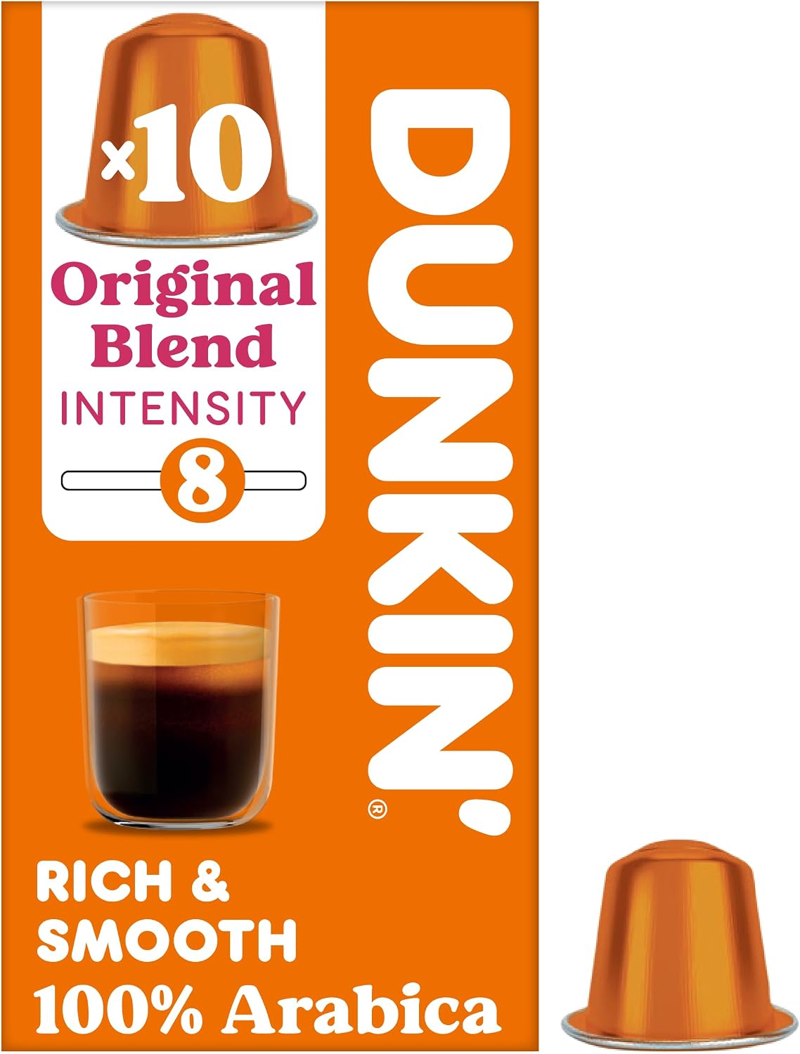 Dunkin' Nespresso Compatible Capsules Original Blend - 10 Capsules