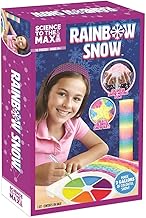 Science to The Max Rainbow Snow- Create 2 Gallon of Colorful and Reusable Snow- 7 Science Experiments Included - Stem Activity Kit for Boys & Girls 8+- Snow for Winter Display