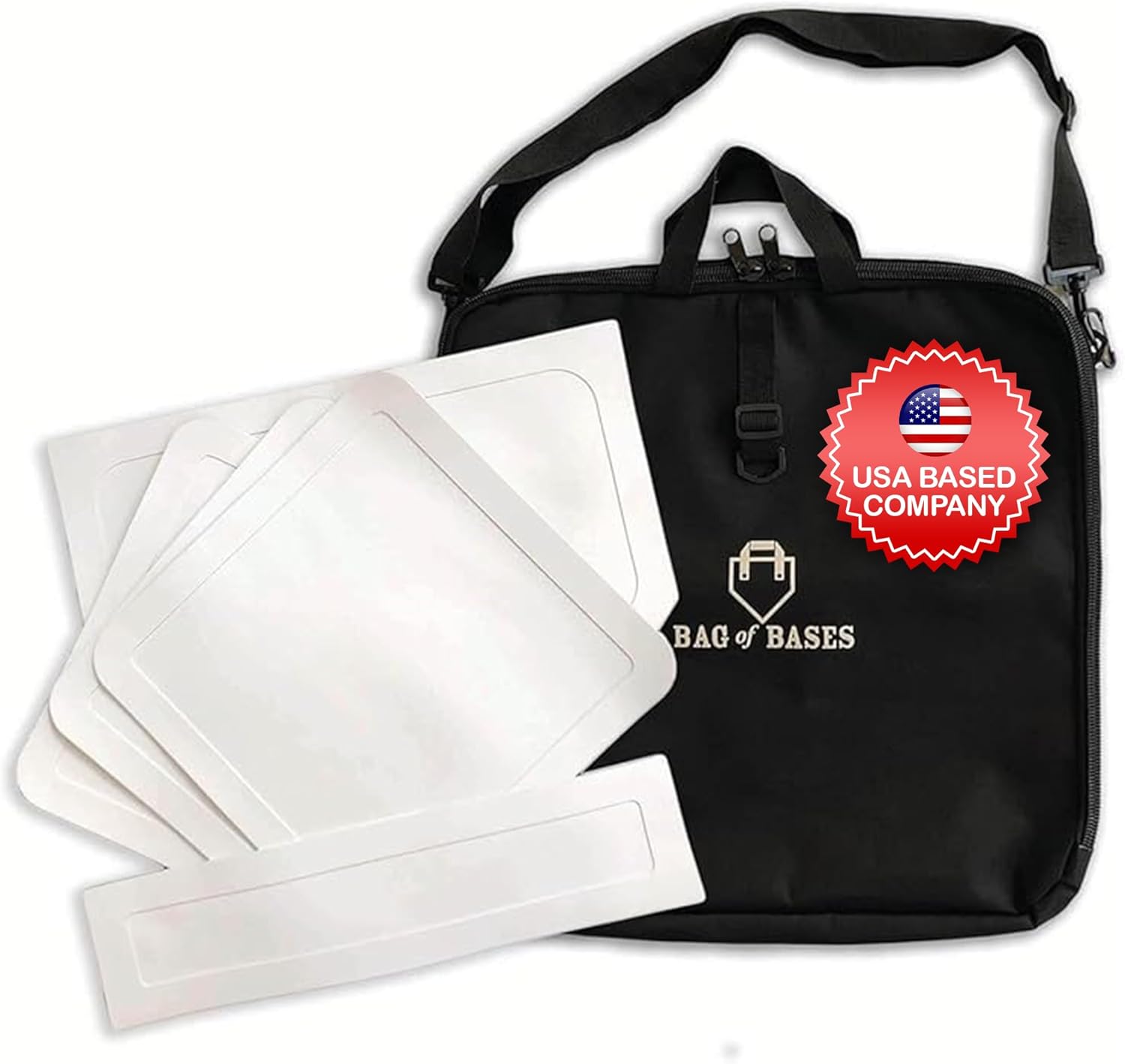 Easy Play Sports & Outdoors, Kids &Adults - Rubber Bases Bag Set - Baseball, Kickball, Tee Ball, Wiffle Ball - Practice, Yard