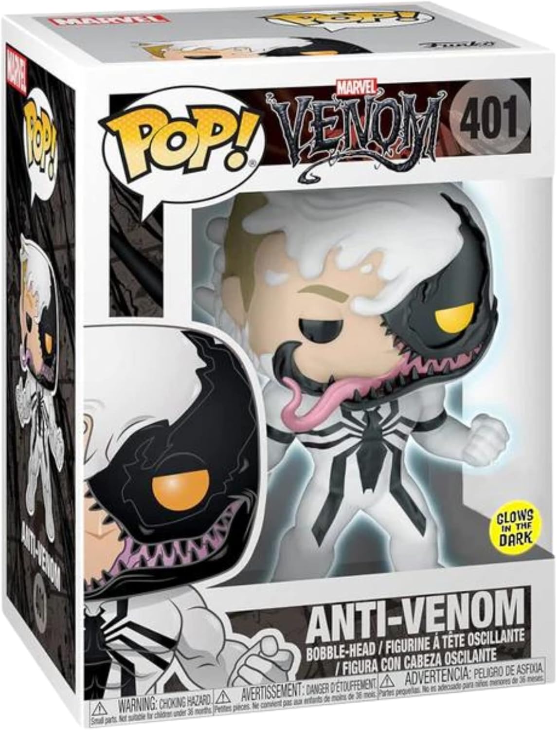Funko MARVEL - POP N° 401 - Anti-Venom GITD SPECIAL EDITION