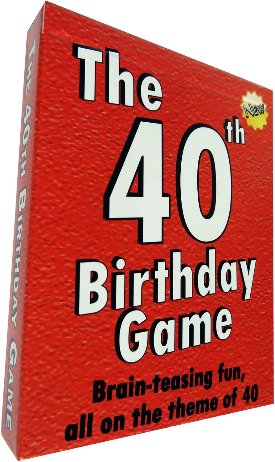 GoForItGames.com The 40th Birthday Game - amusing little gift or present idea for anyone turning forty. Fun as a 40th birthday party icebreaker.