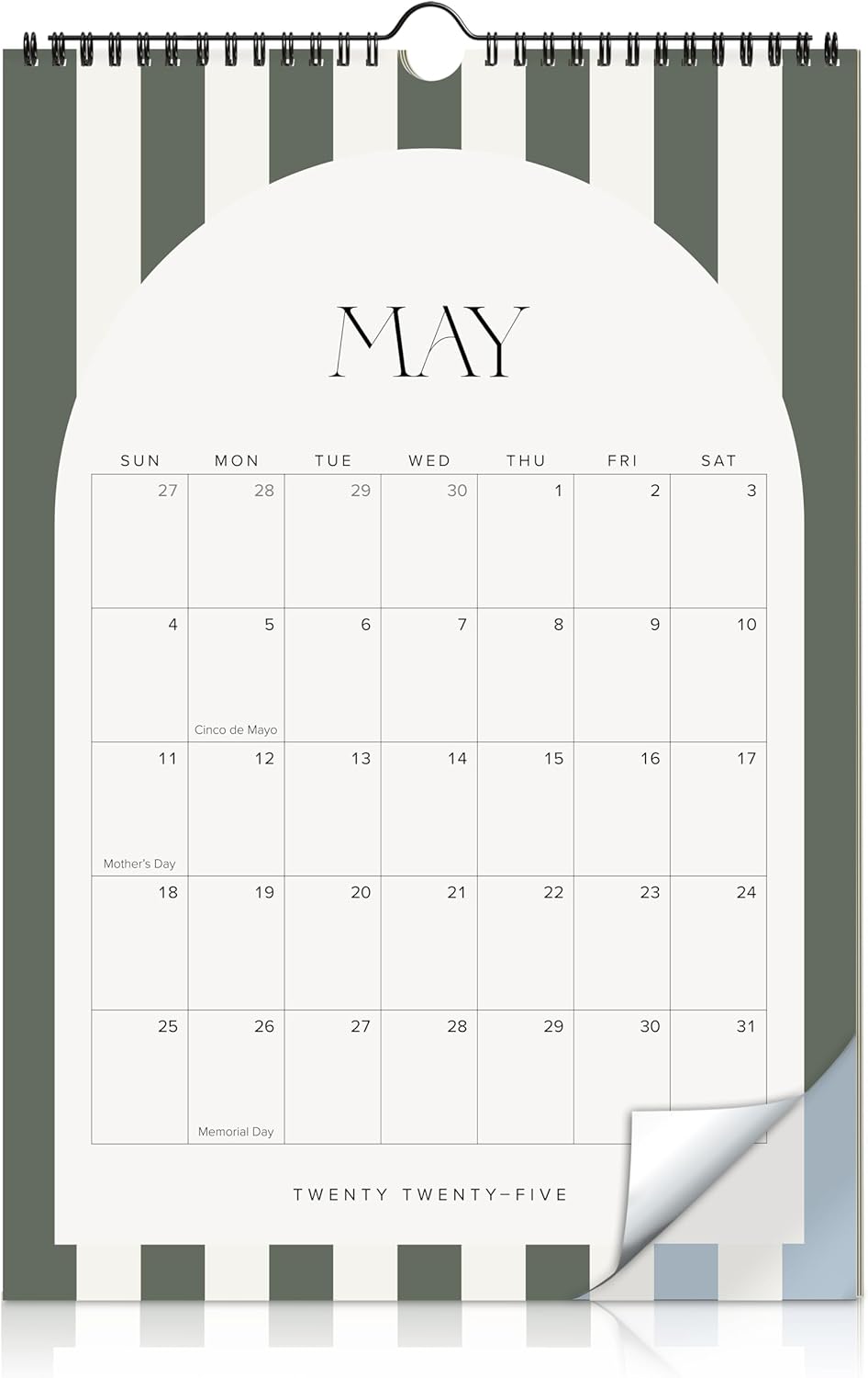Aesthetic 2025-2026 Wall Calendar - Runs from May 2025 Until December 2026 - The Perfect Modern Calendar Planner for Easy Organizing