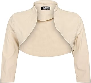 BOLEROSE 3/4 Sleeve Formal Tailored Bolero Shrug