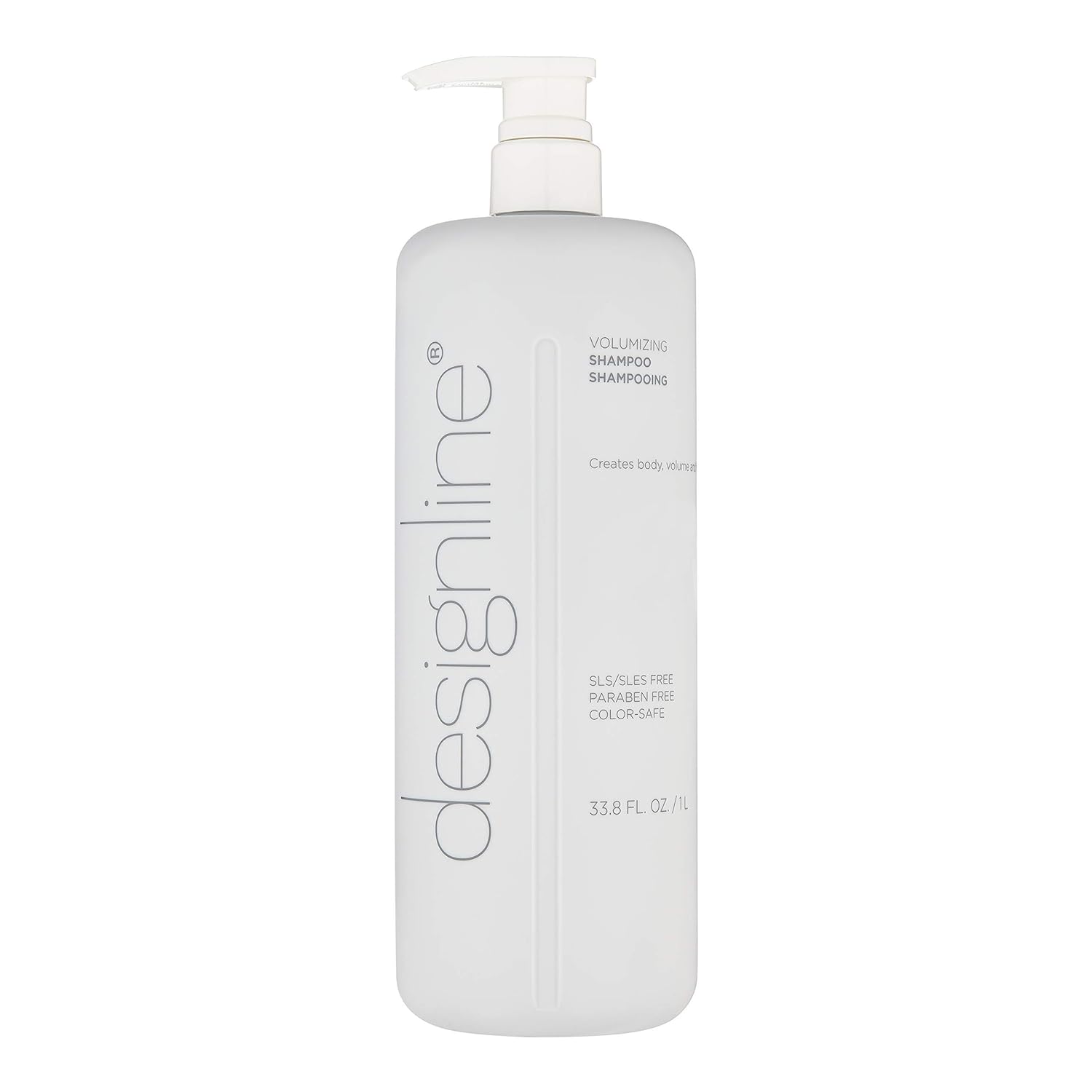 DESIGNLINE Volumizing Shampoo, 33.8 oz - Regis Sulfate Free Formula Gently Volumizes and Cleanses Hair to Create Body, Volume and Fullness (33.8 oz)