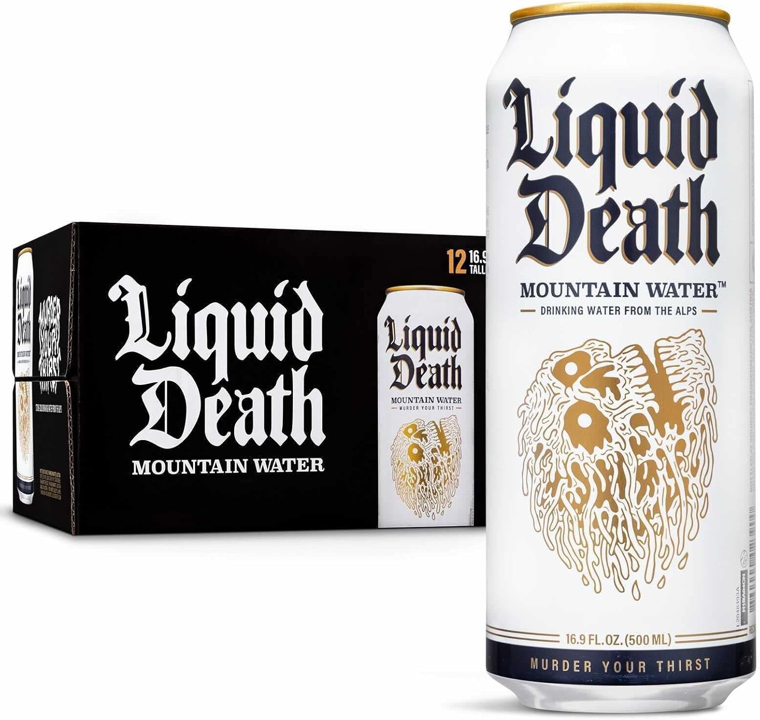 Liquid Death Still Mountain Water, 12 x 500 ml