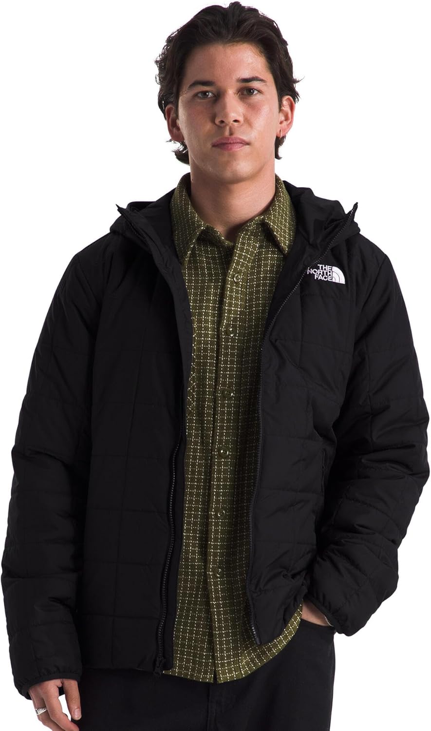 THE NORTH FACE Men's Junction Insulated Hoodie | Water Resistant With Heatseeker Insulation, 3-piece Hood & Zip Pockets