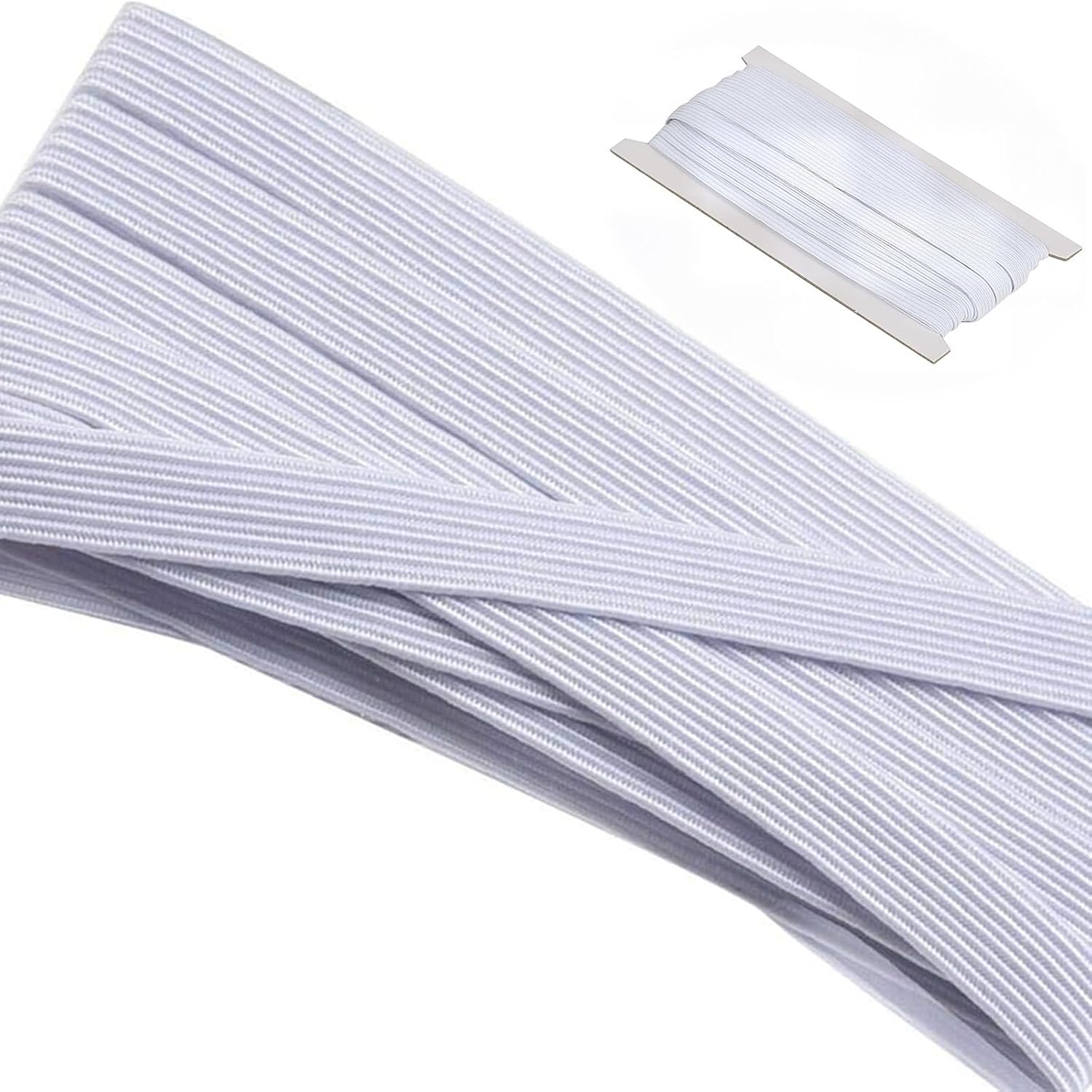 ASIRYVA 1/8 inch Thin Elastic for Sewing, Dressmaking, Haberdashery and Clothing DIY Arts and Crafts Accessory, Material, Supplies (10 Metres)