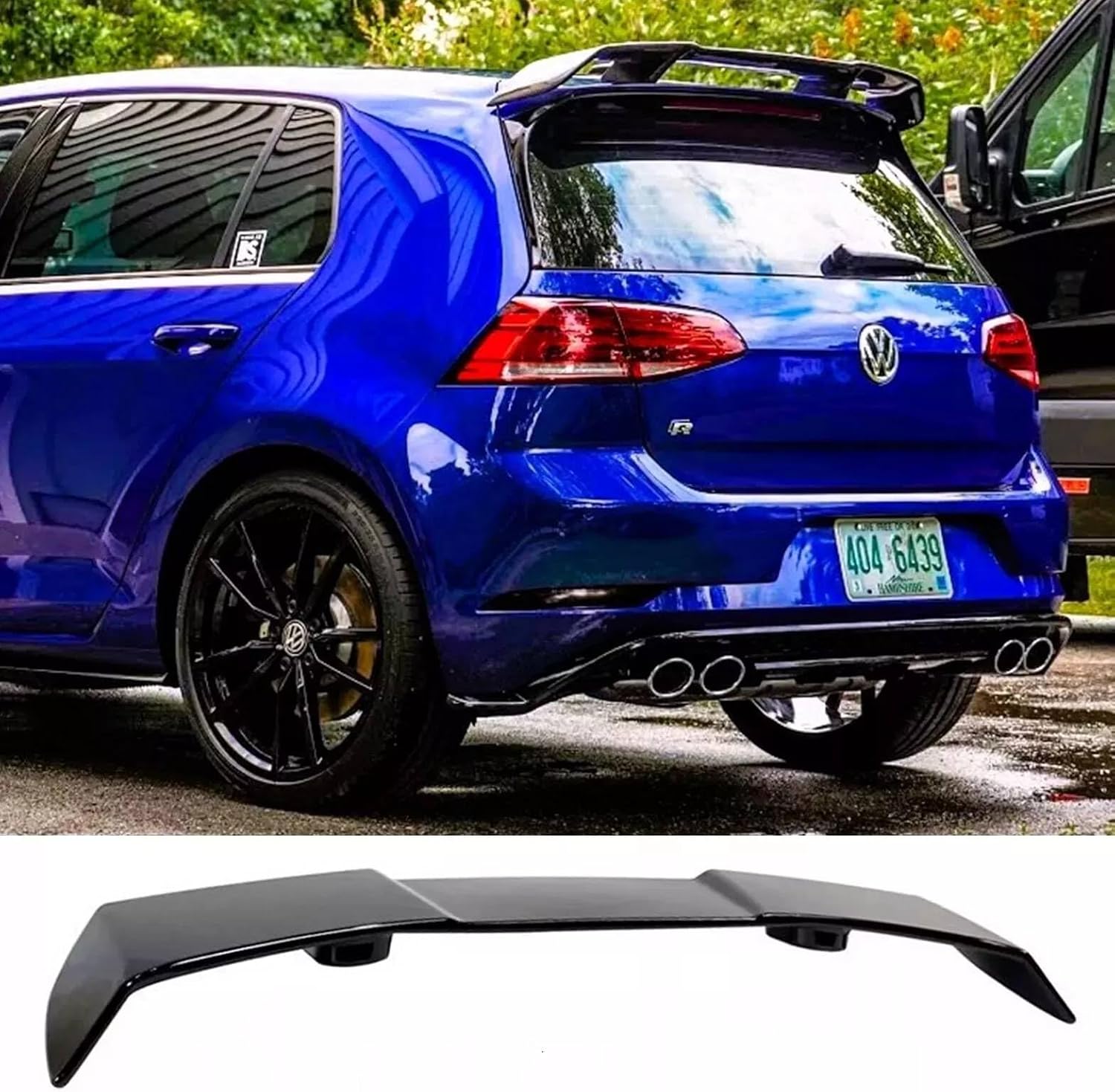 Auto Perfectionists UK Rear Roof Spoiler Compatible With VW Golf R GTD GTI MK7 MK7.5 2013-2020 ABS Gloss Black