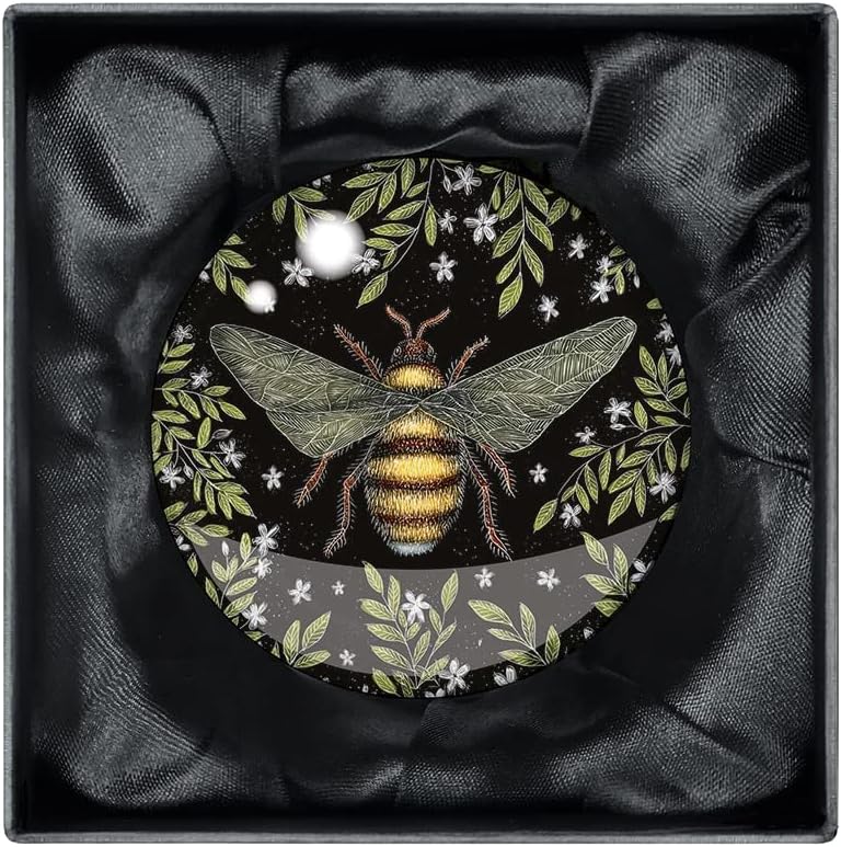 Catherine Rowe Honey Bee Crystal Dome Paperweight