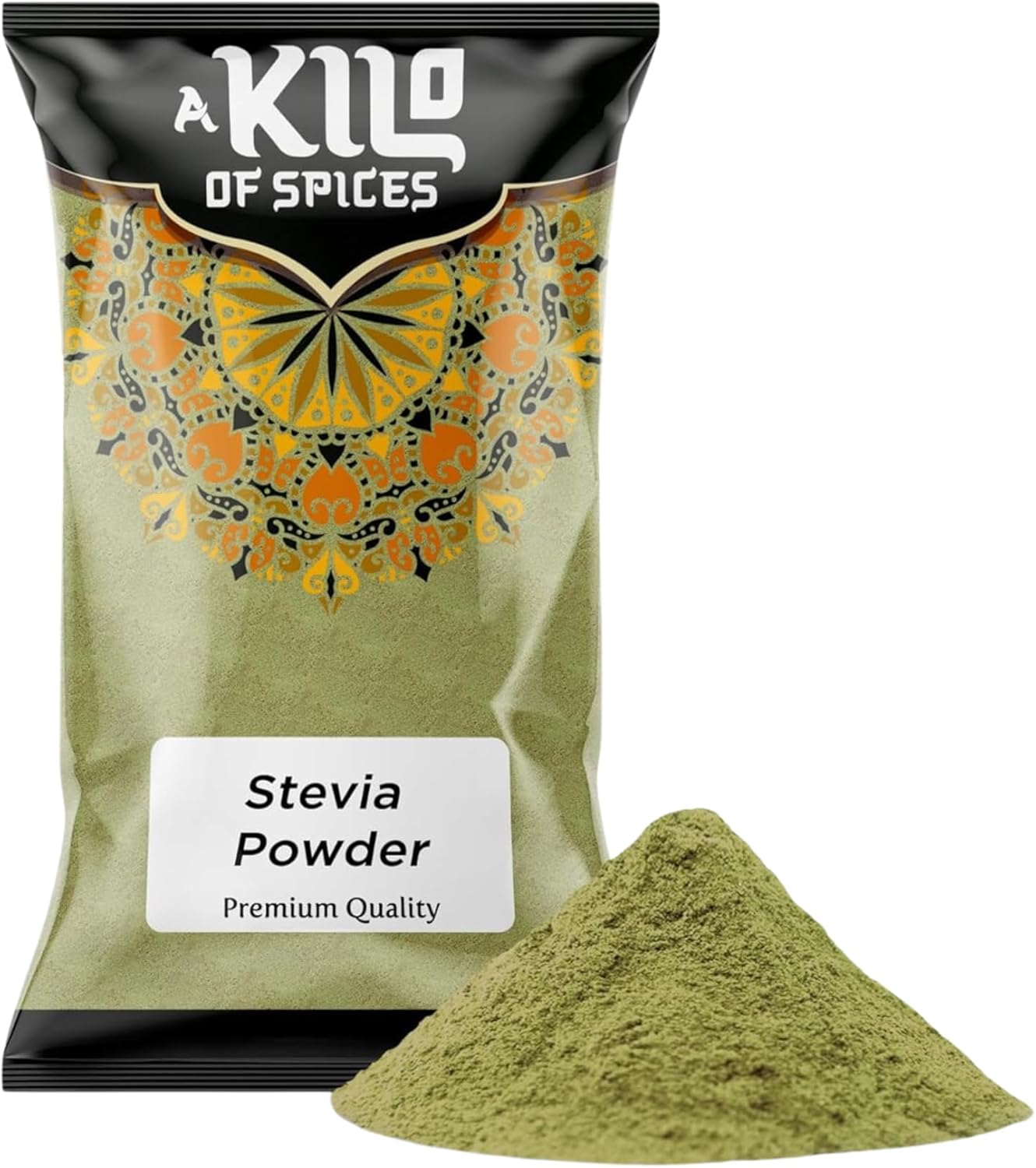 A Kilo of Spices | Pure Stevia Powder 1Kg | 100% Natural Sweetener, Zero Calories | Perfect for Baking, Cooking & Drinks | No Artificial Additives, Premium Quality, Healthy Sugar Substitute