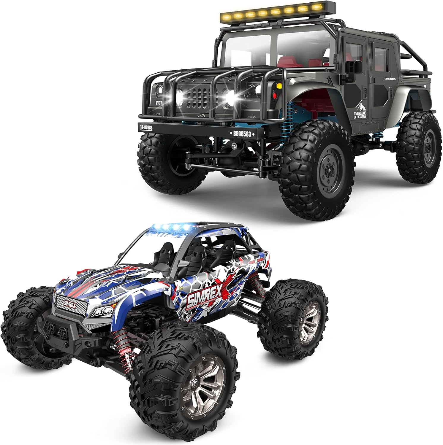 High-Speed Remote Control Car and RC Climbing Truck, for Kids Teens Adults