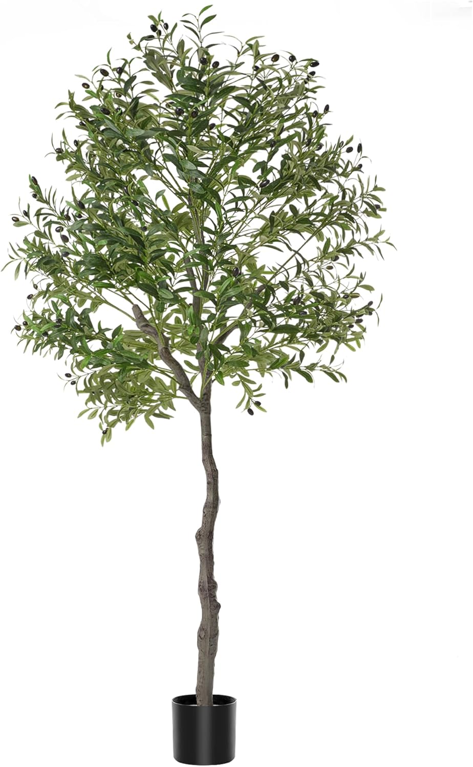 Floisdace Olive Tree Artificial Trees Indoor 7 Feet (84 inches) Realistic Potted Silk Indoor Large Fruit for Home Offices, Living Rooms, Bedrooms, Stairs and Foyer Decor