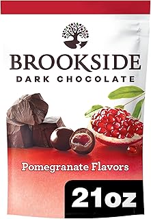 BROOKSIDE Dark Chocolate and Pomegranate Flavored Snacking Chocolate Bag, 21 oz