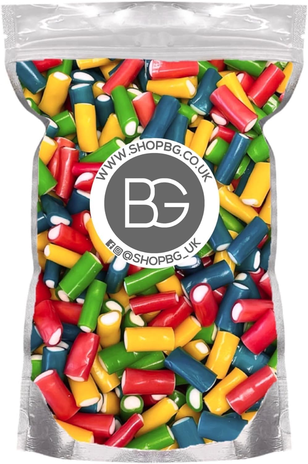 BG Pick & Mix Sweets Candy Pick n Mix Choose Your Sweetie Pouch 800g (- Mini Coloured Cables)
