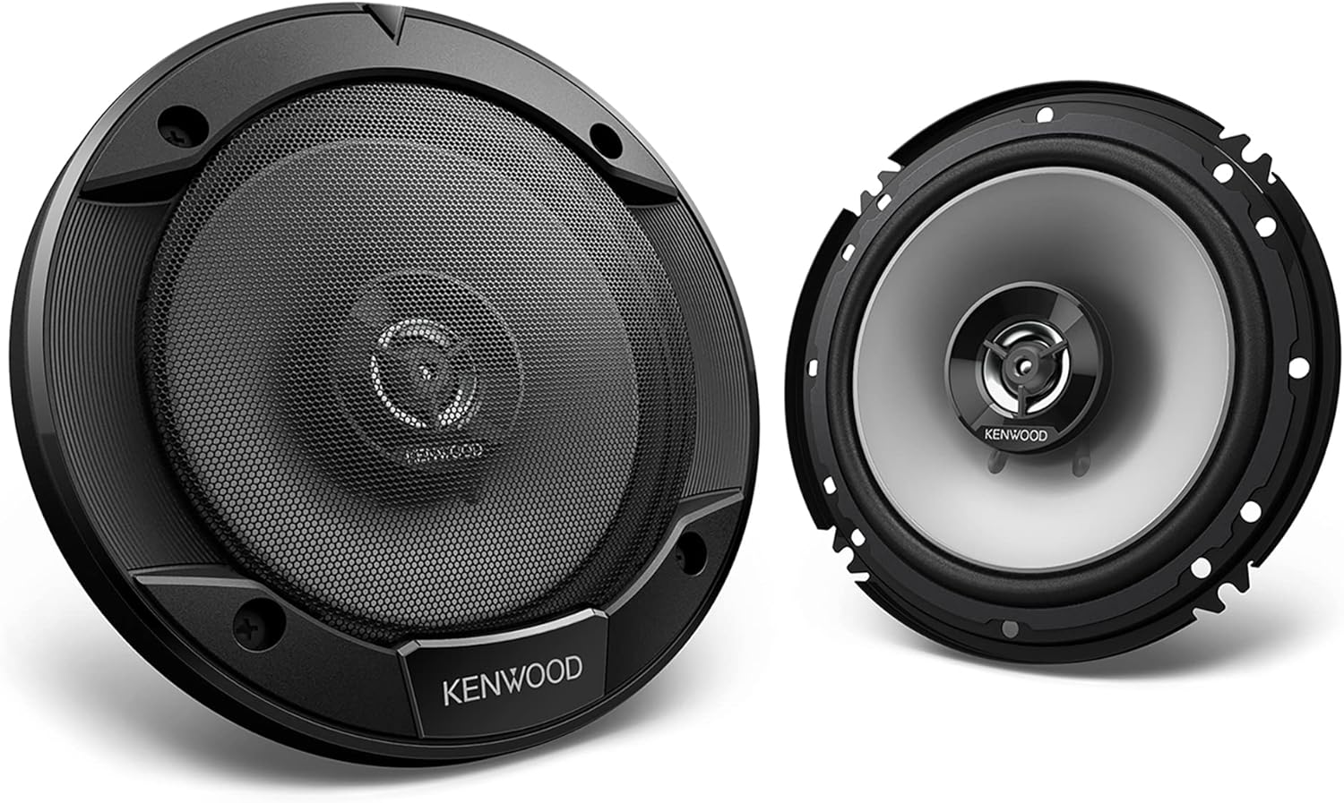 KENWOOD KFC-1666S Car Stereo Speaker 6-1/2" 2-Way Speakers with Powerful Sound and Easy Installation - Elevate Your Car Audio