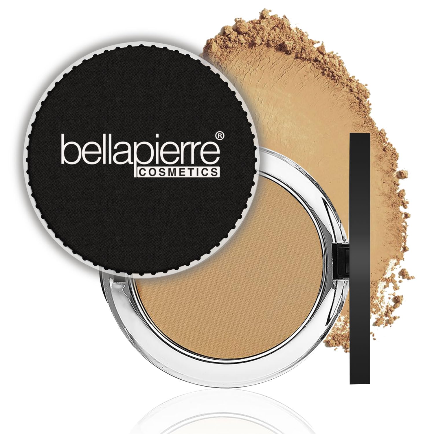 Bellapierre Compact Mineral Foundation SPF 15 – Pressed Powder Foundation, Concealer, Finishing & Setting Powder, On-the-Go Compact, Lightweight, Talc-Free, Non-Toxic – 0.35 oz - Maple
