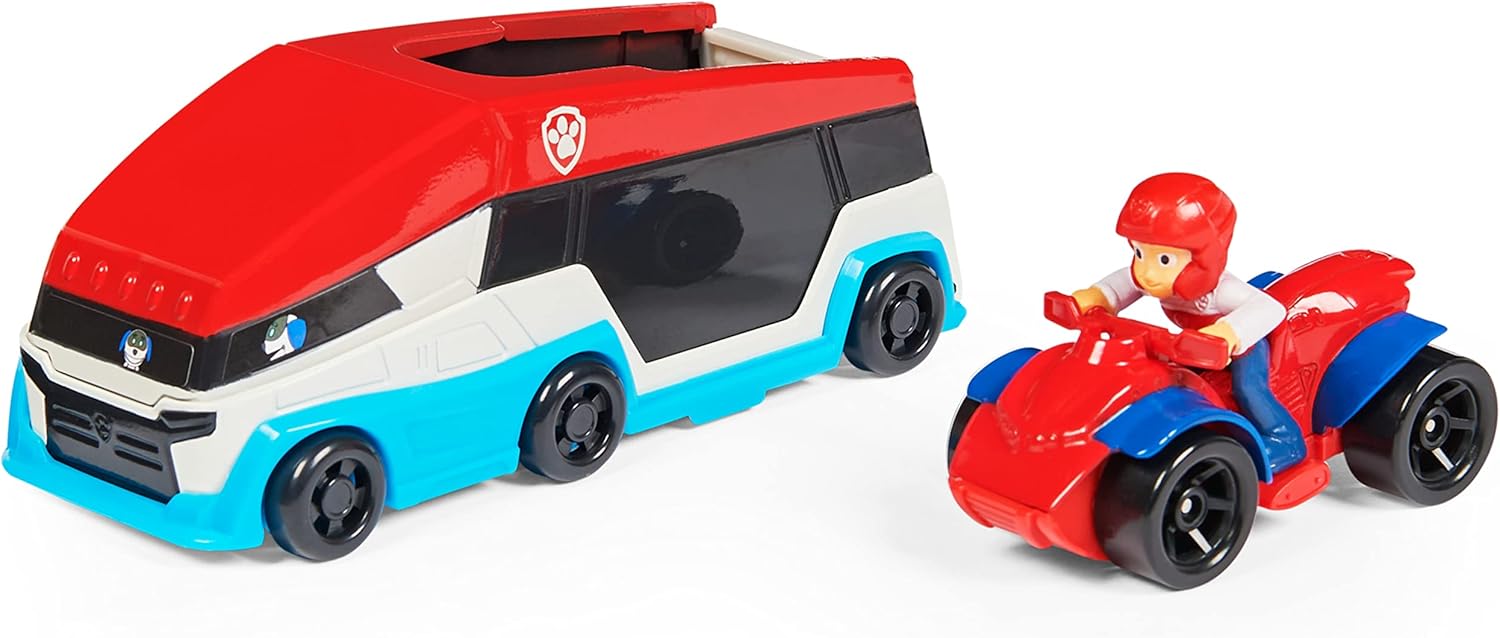 Paw Patrol, True Metal PAW Patroller Die-Cast Team Vehicle with 1:55 Scale Ryder ATV Toy Car, Kids Toys for Ages 3 and up