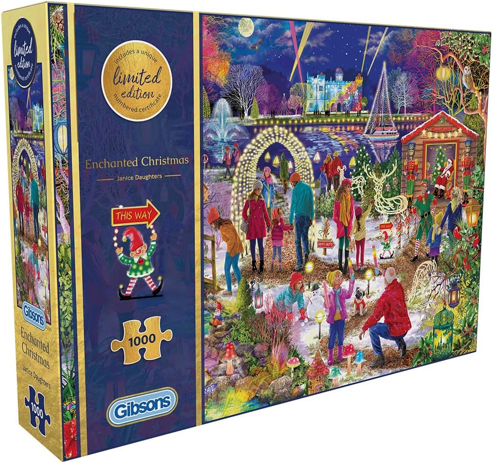 Gibsons Enchanted Christmas Limited Edition 2024 | 1000 Piece Jigsaw Puzzle | Great Fun Festive Gift | Sustainable Jigsaw Puzzle for Adults | Gibsons Games