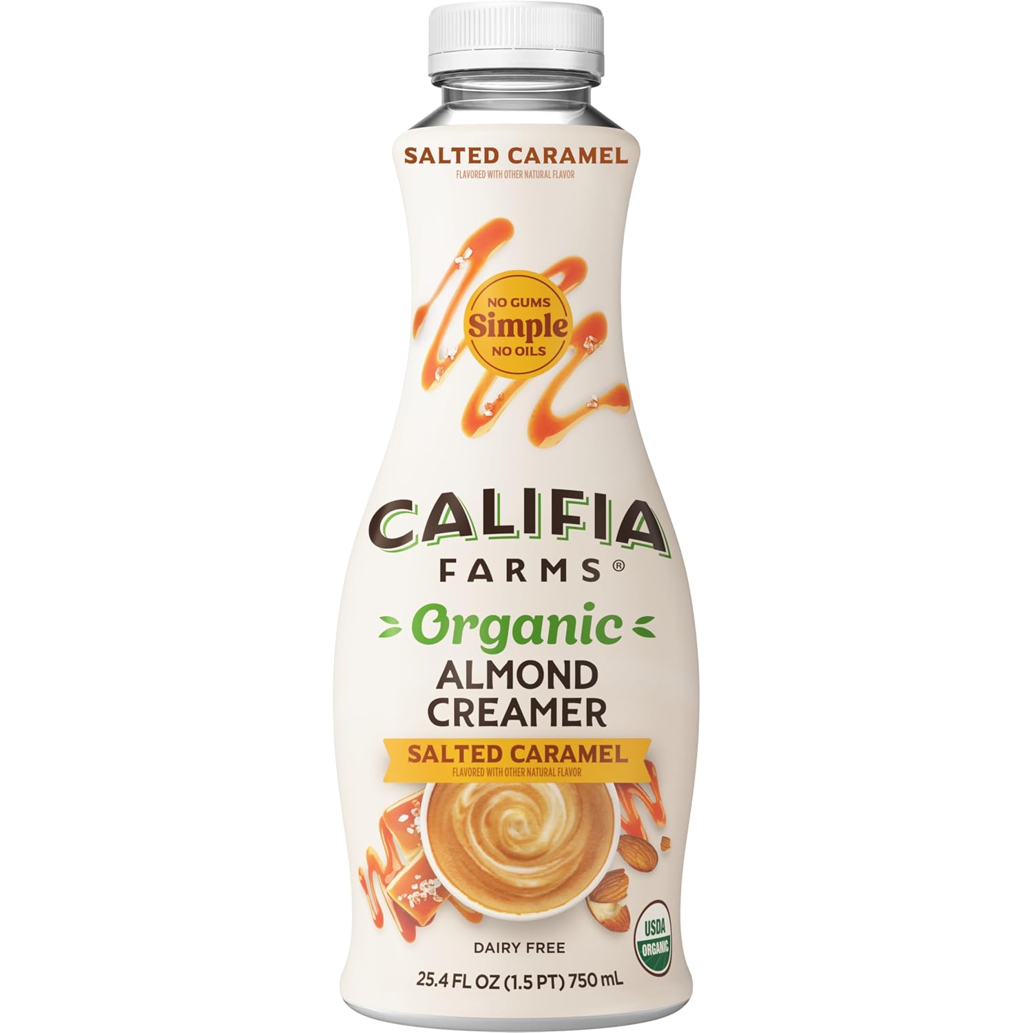 Califia Farms, Creamer Almond Salted Caramel Organic, 25.4 Fl Oz