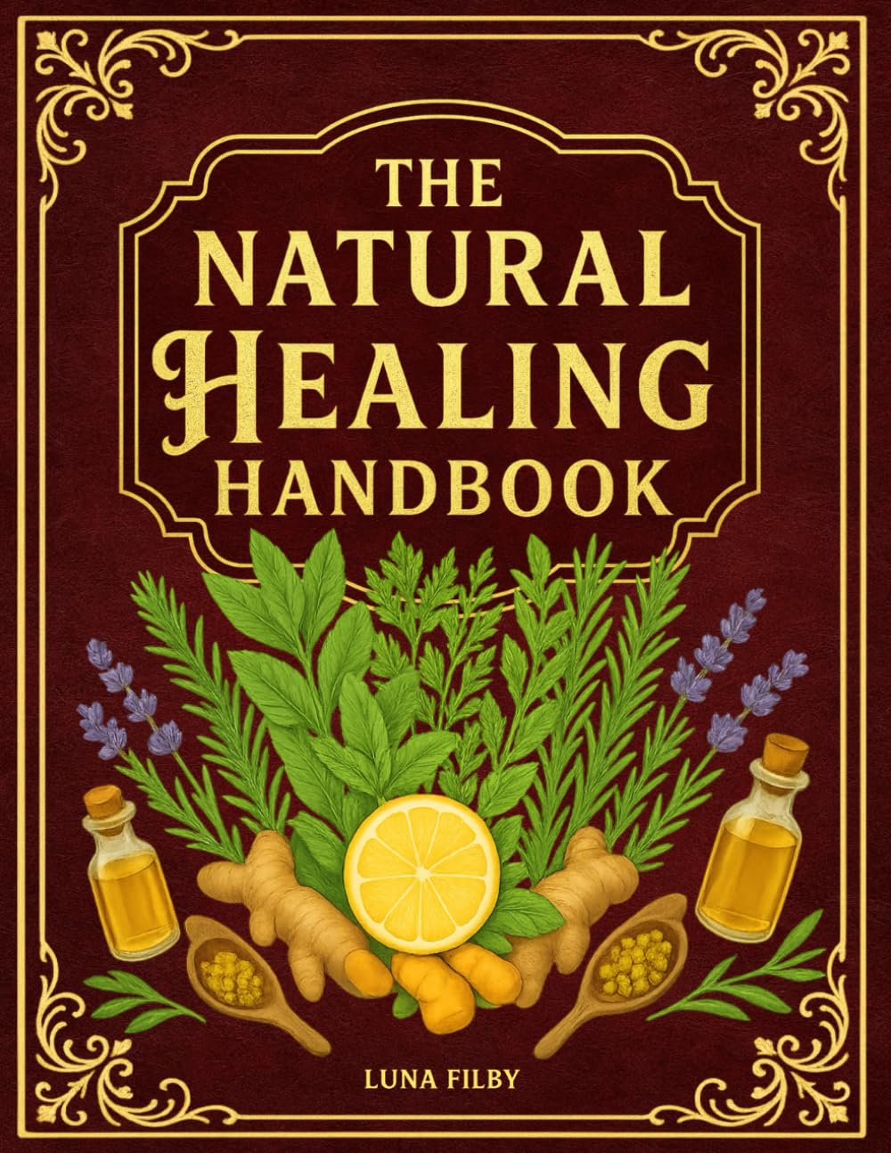 The Natural Healing Handbook: Powerful Natural Remedies to Relieve Pain, Improve Sleep, Boost Immunity & Restore Balance - Using Healing Herbs & Everyday Ingredients (Full Color Edition)