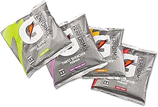 Gatorade Thirst Quencher Powder, 4 Flavor Variety Pack, 21oz Pouches (Pack of 32)