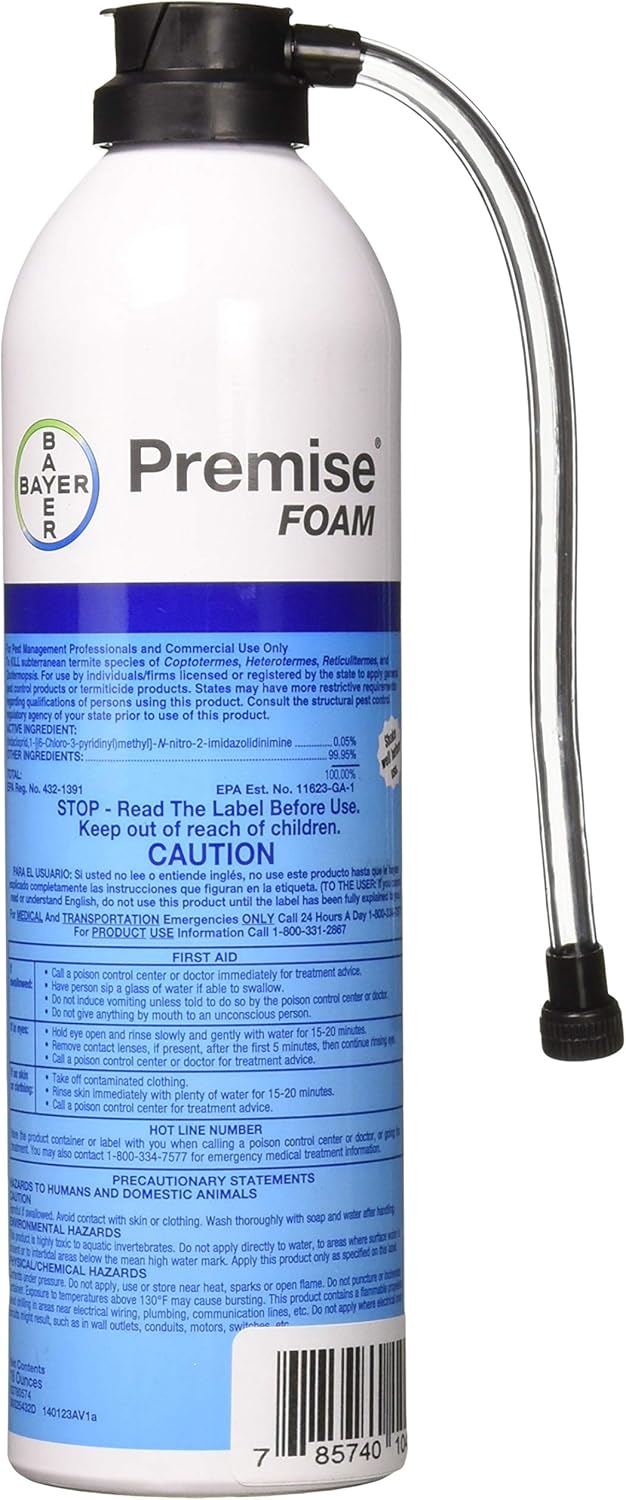 Bayer 03780574 Premise Foam Termiticide, White 18_ounce