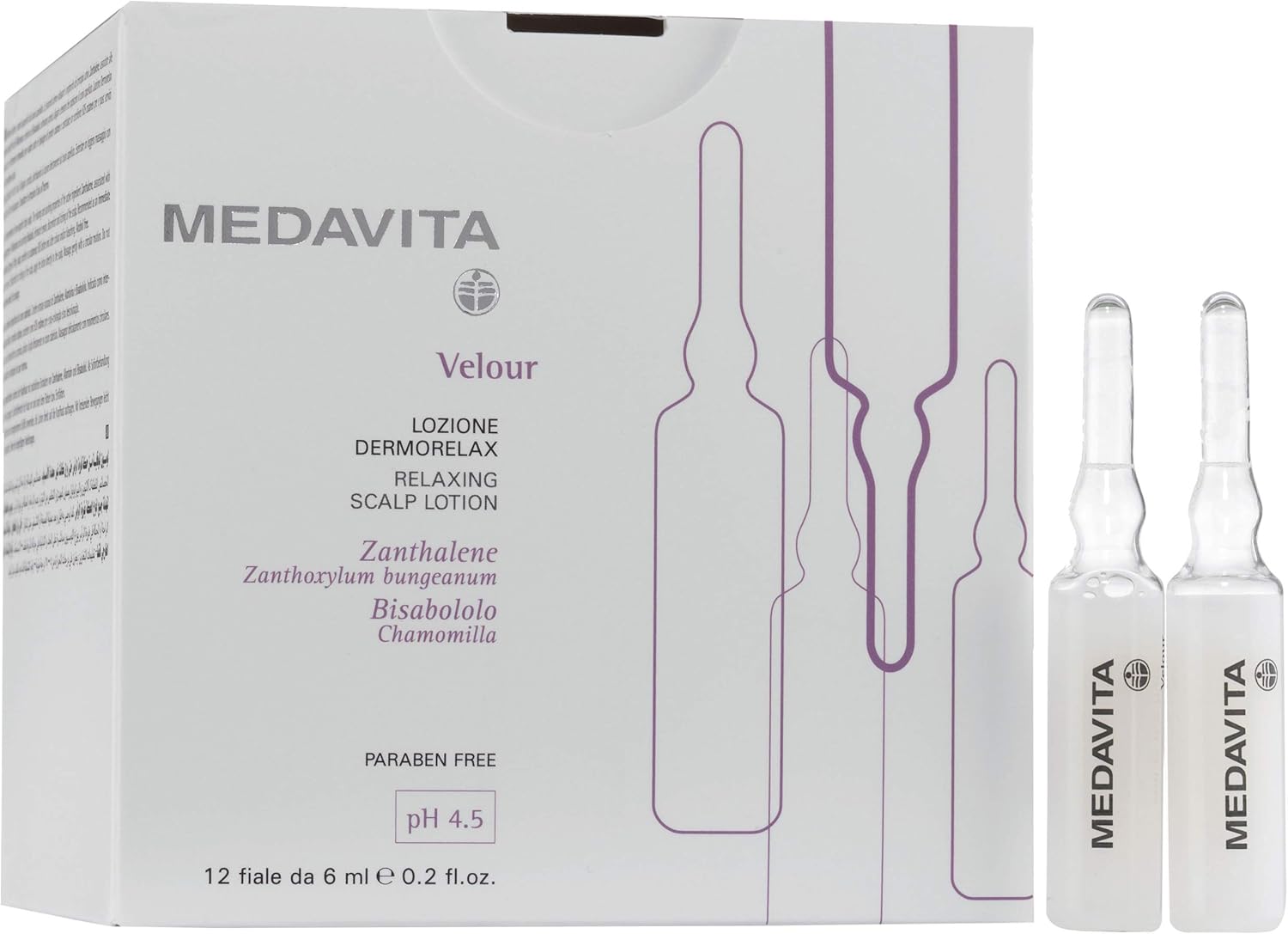 Medavita - Velour - Relaxing Scalp Lotion pH 4.5-12 x 6ml