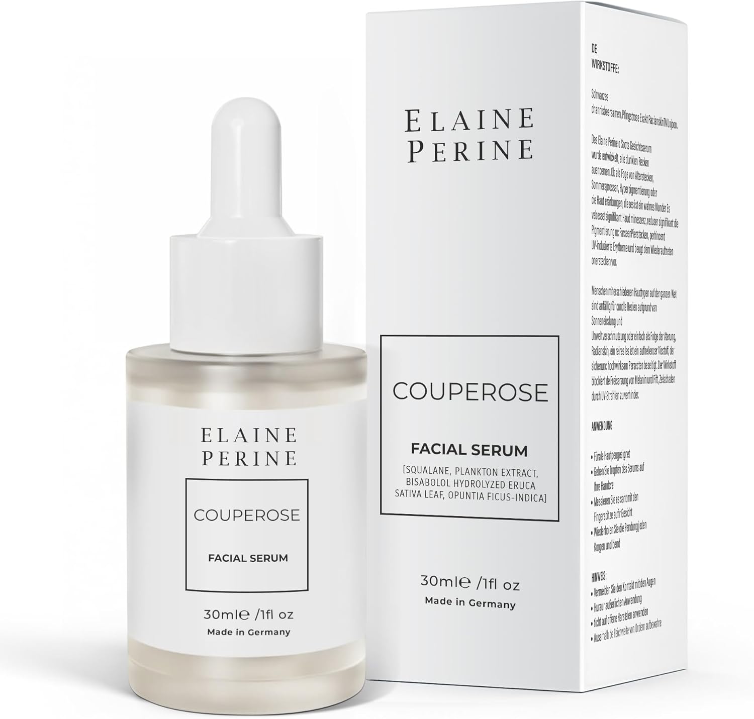 Couperose Face Serum Against Red Veins, Rosacea, Made in Germany 30ml - by Elaine Perine Made in Germany