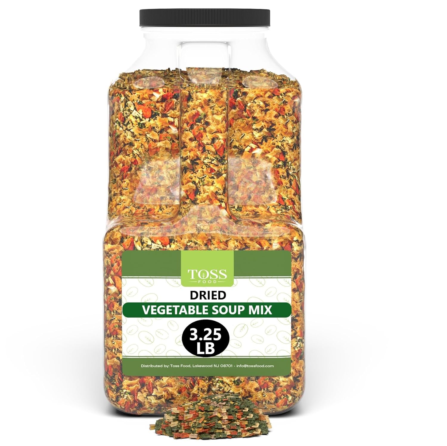 Dehydrated Vegetables 3.25 LB Dried Vegetables for Soup and Ramen Noodle Seasoning Toppings Contains Potato, Onion, Carrots, Celery, Parsley and Tomato Dried Mixed Vegetable Soup Mix Vegetable Flakes