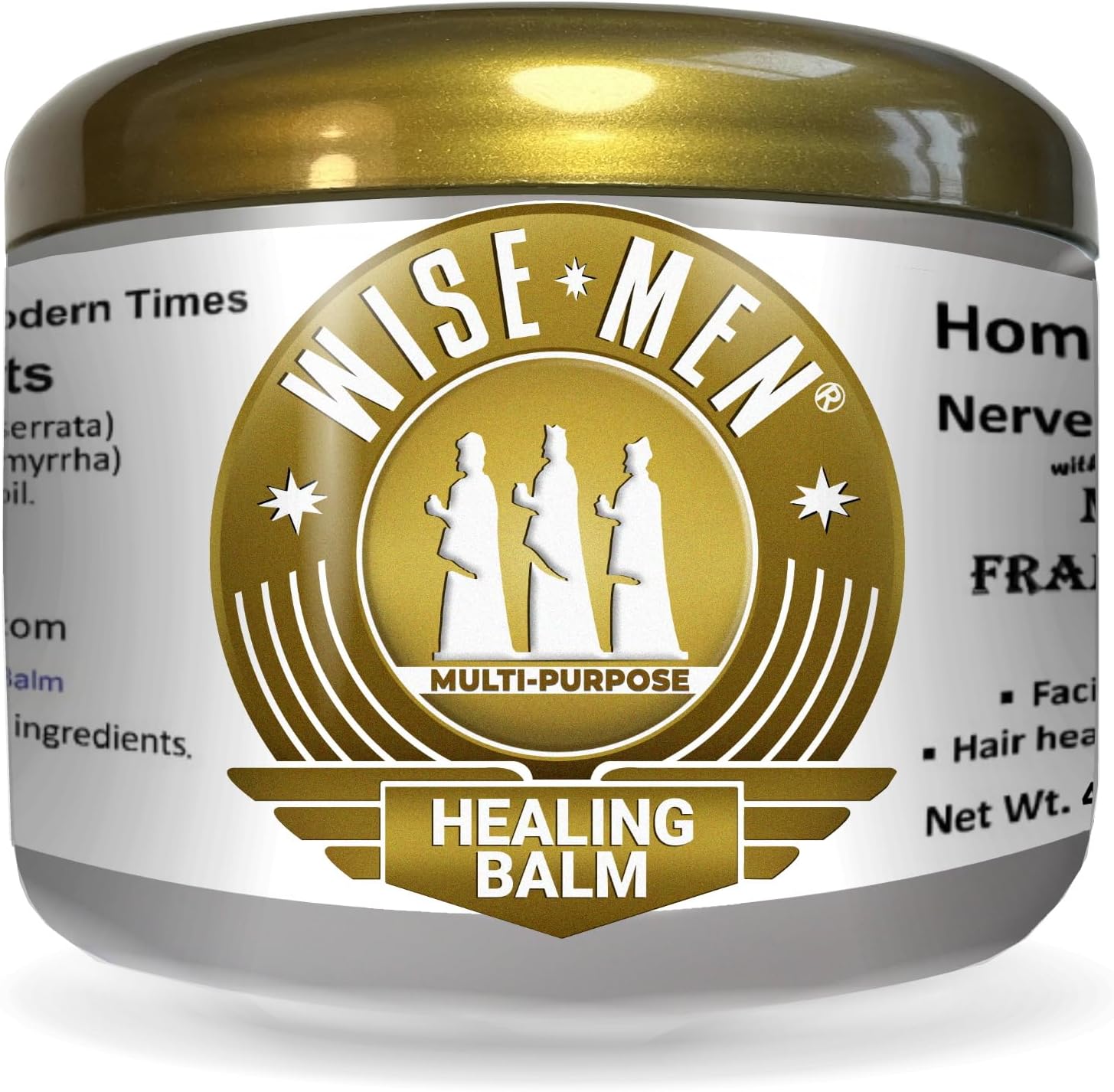 Wise Men Healing Balm with Myrrh and Frankincense Essential Oils for Soothing Nerve Relief Massage