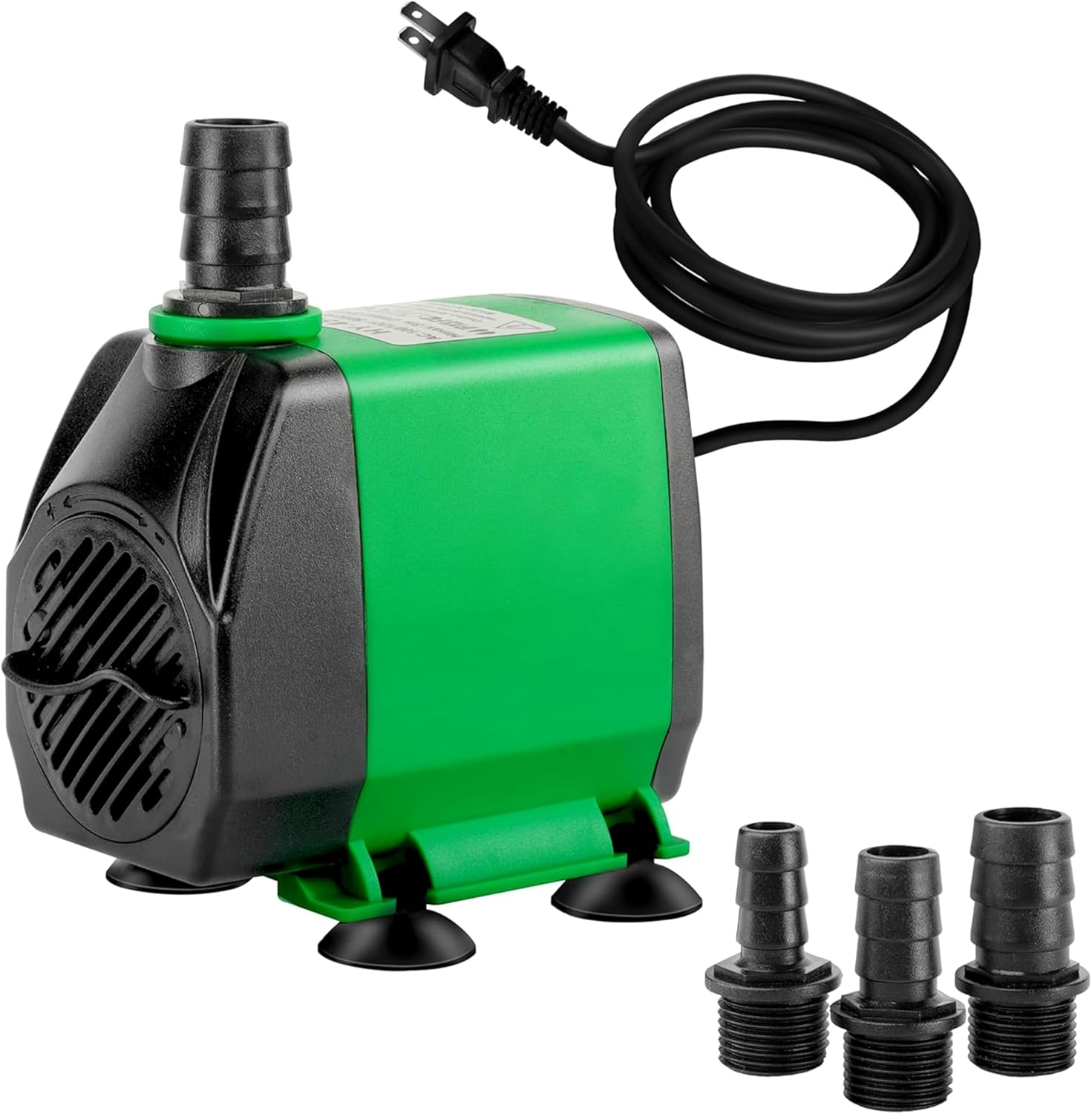 Simple Deluxe 10ft High Lift 800GPH 24W Water Table Pump (3000L/H) with 3 Nozzles, Perfect for Fish Tank, Pond, Aquarium, Statuary, Hydroponics, Fountain, Green