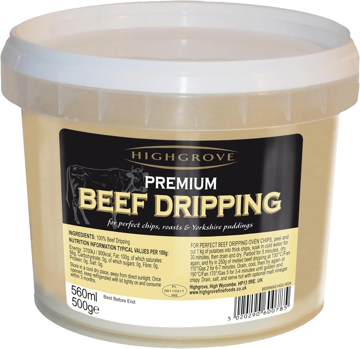 Beef Dripping 2 x 500g Twin Pack from Highgrove Foods