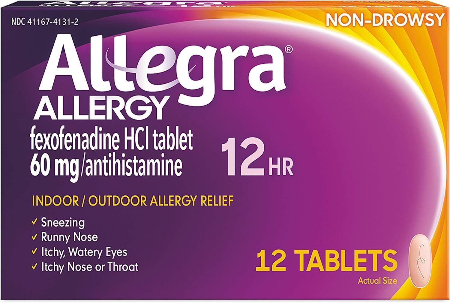 Allegra Allergy Tablets 12 Hour 12 ea (Pack of 3)