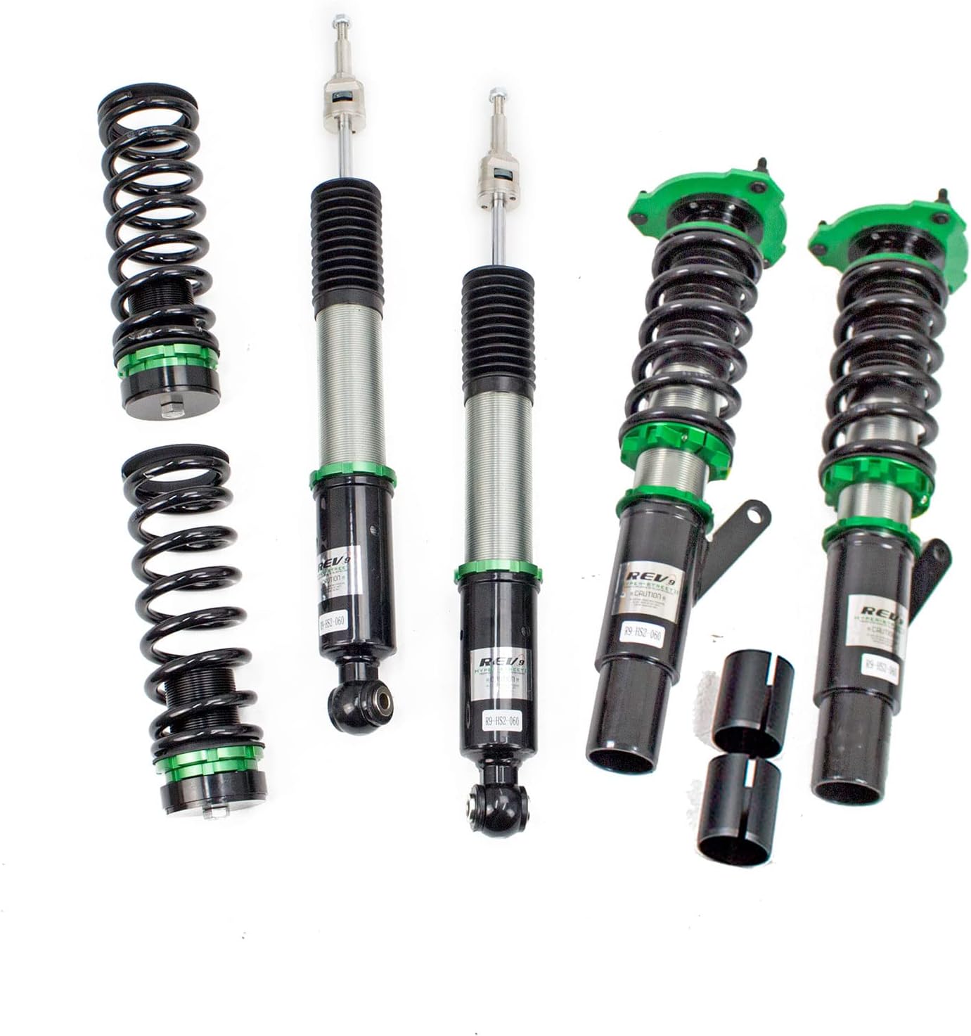 Rev9 R9-HS2-061_1 compatible with Volkswagen Golf R/GTI (MK7) 2015-19 Hyper-Street II Coilovers (54.5mm) Lowering Kit, 32 Damping Level Adjustment, Ride Height Adjustable