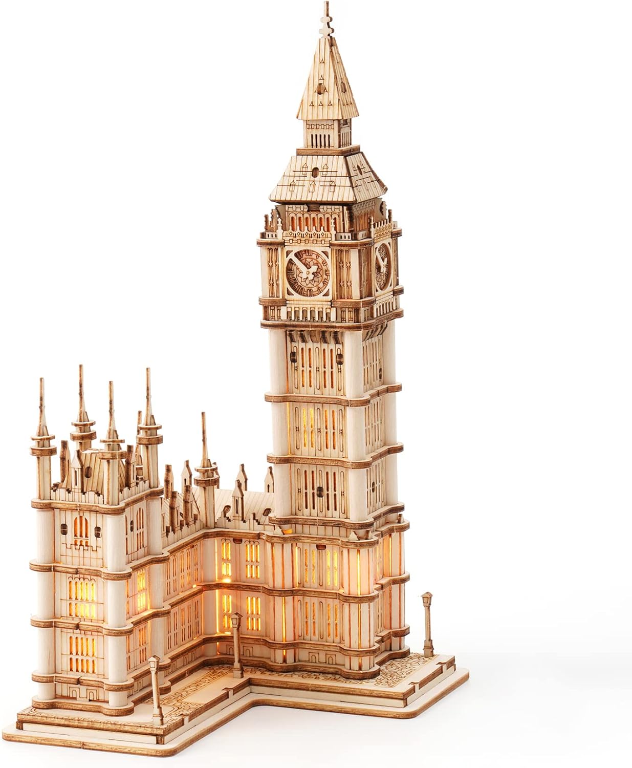 Rolife 3D Wooden Puzzles Big Ben Craft Model Kits for Adults to Build Birthday Gift for Family and Friends, Big Ben