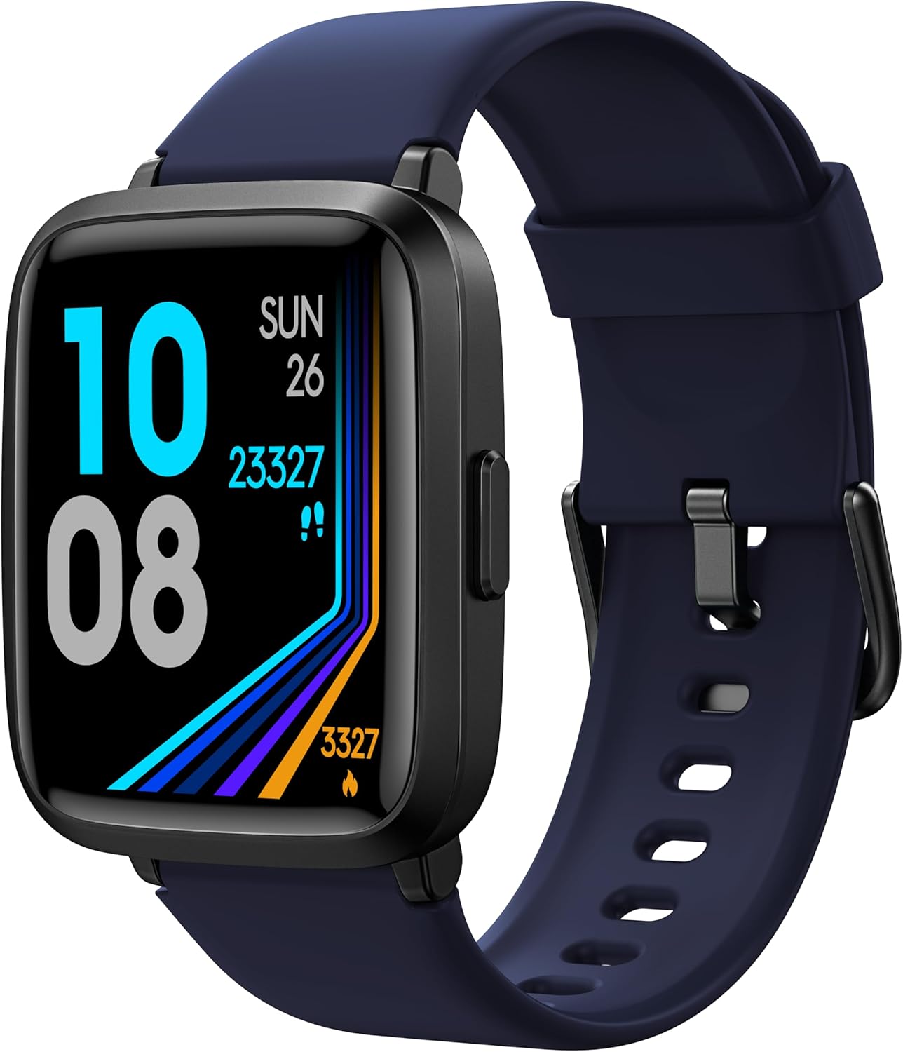 Smart Watch, Touchscreen Fitness Tracker with Heart Rate & SpO2 Monitor, Sleep Tracking, 5ATM Waterproof Pedometer Smartwatch Compatible with iPhone and Android Phones for Women Men