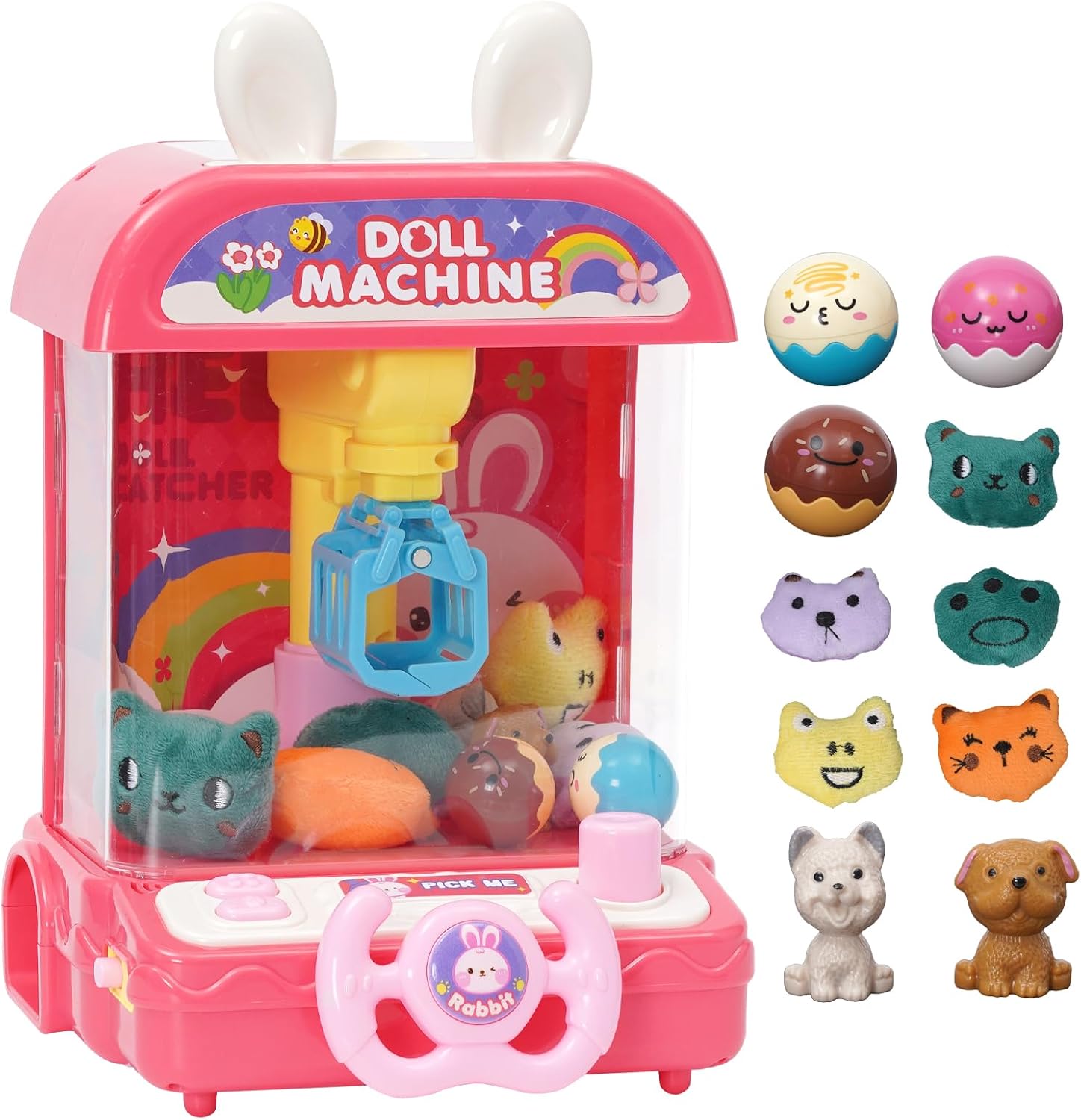 Arkyomi Mini Claw Machine Arcade Game For Kids Candy Grabber Machine With Light Music Mini Vending Machine Toys