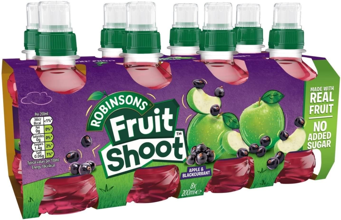 Fruit Shoot Apple & Blackcurrant, 8x200ml