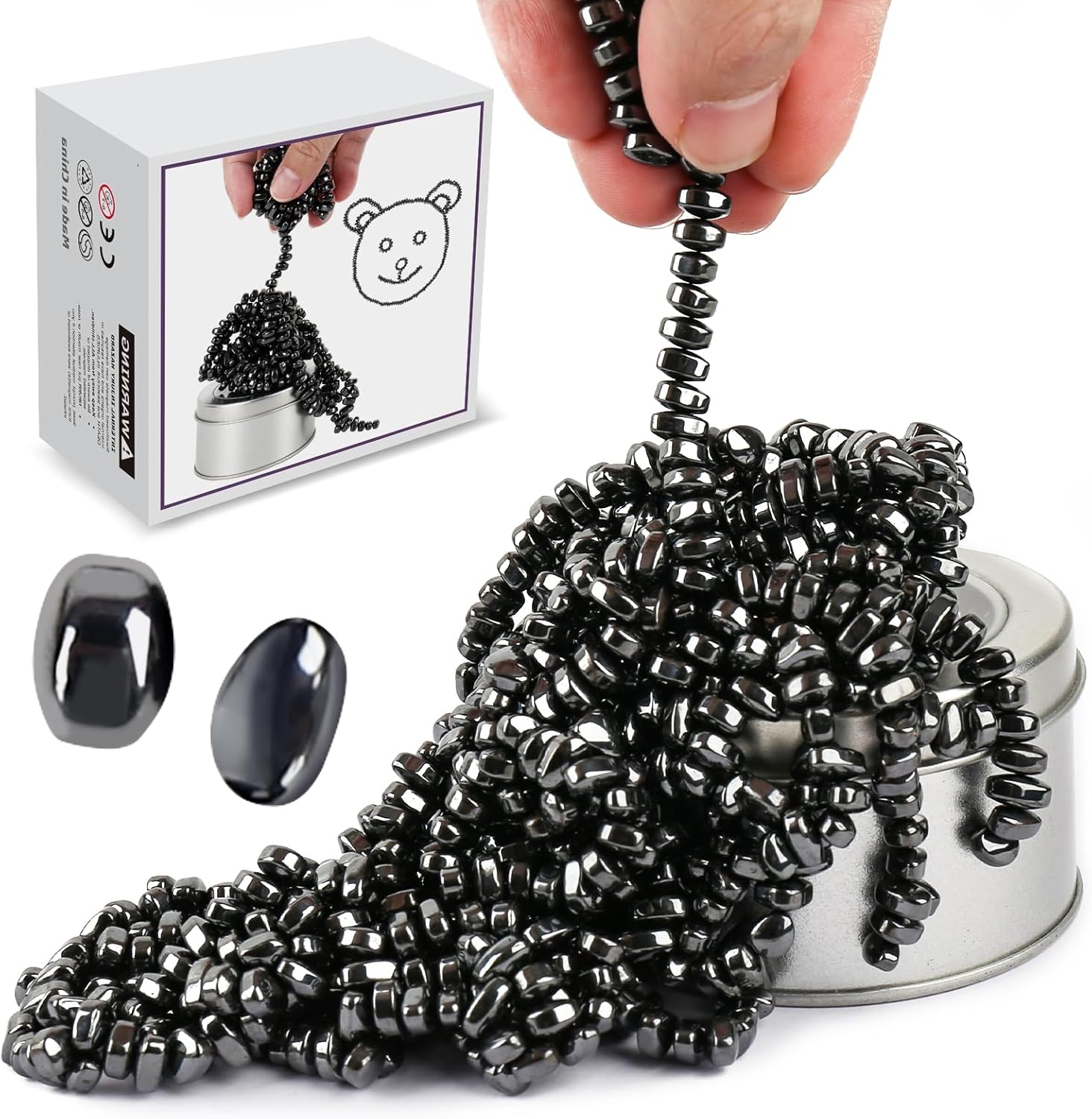 550pcs Ferrite Putty, Fidget Toys, Fidget Toys Adults, Desk Fidgets Toys for Office Stress/Anxiety Relief ,Adults Gifts