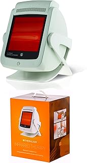 Red Light Infrared Heat Lamp by TheraLamp – Infrared for Muscle Pain, Back Pain Relief, Blood Circulation, 300W - Safety Timer - Wide Coverage for Back, Leg, Arm