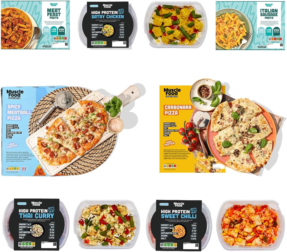 20 x 30g Protein Pizza & Ready Meal Bundle | Each Meal Including 30g Protein | Variety of Flavours | Freezer-Friendly | Gym Meals |