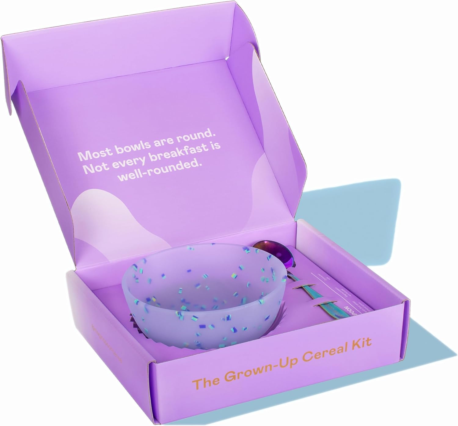 Magic Spoon Viral Silicone Cereal Bowl and Spoon, Perfect For Cereal Lovers - 100% Food-Grade Silicone, Microwave, Freezer, and Dishwasher Safe