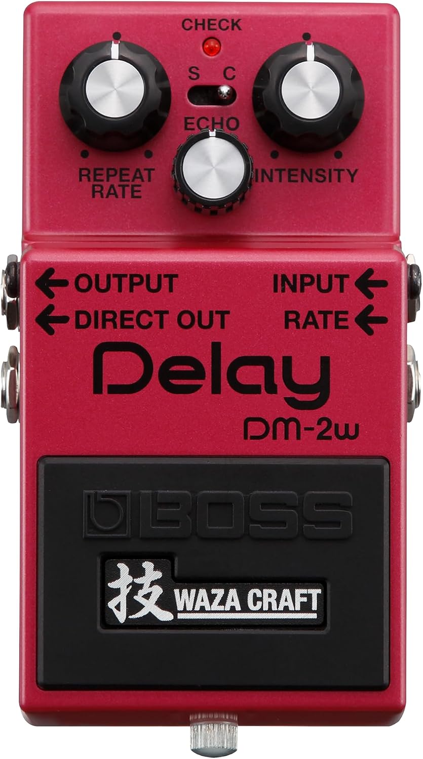 BOSS DM-2W Delay | Premium Waza Craft Guitar Effect Pedal with Analog Circuitry | True Reproduction of the Vintage BOSS DM-2 Delay | Standard & Custom Playing Modes | 5-Year Warranty